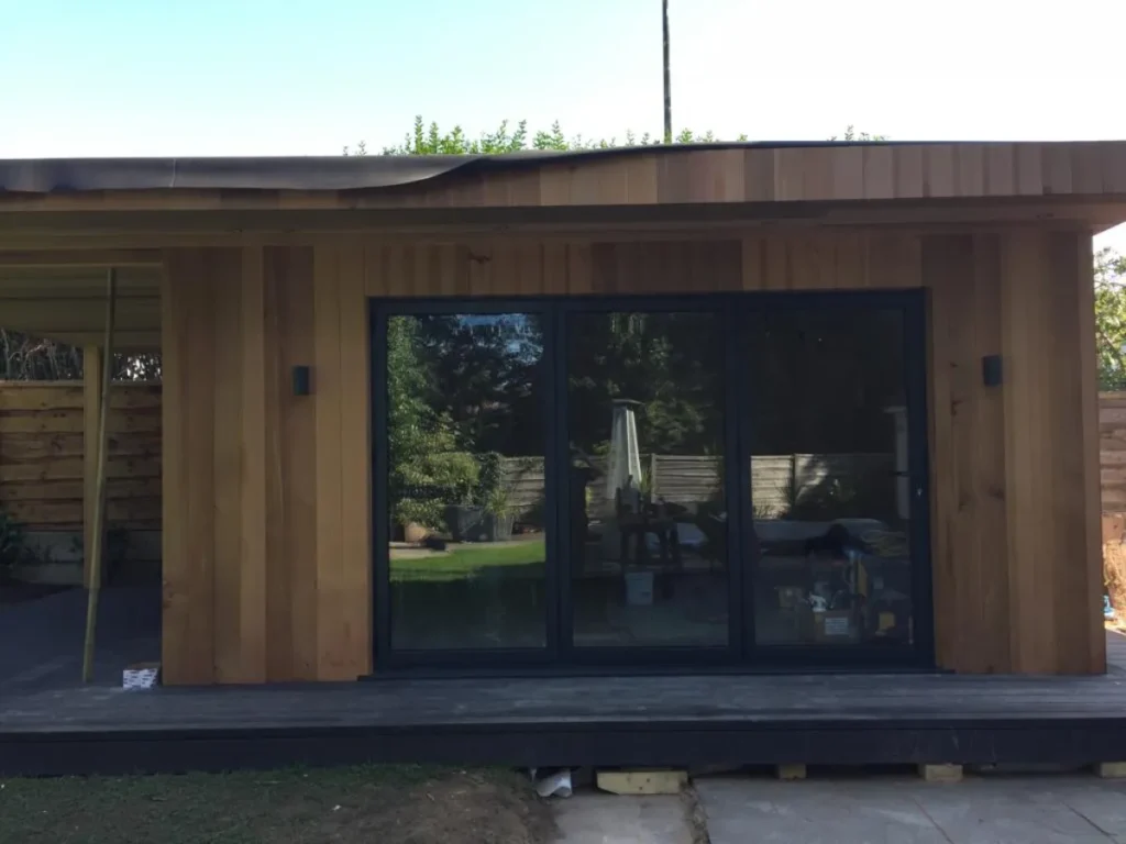 Garden room bi-fold doors Wilmslow