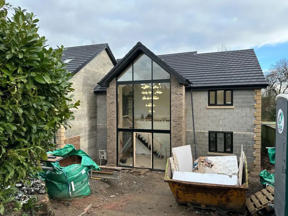 House with big front window entrance in Manchester